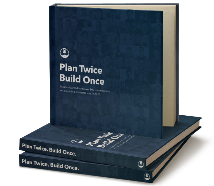 Hardcover Plan Twice, Build Once Rocketship.fm Book