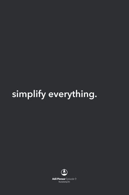 Adii Simplify Everything Poster
